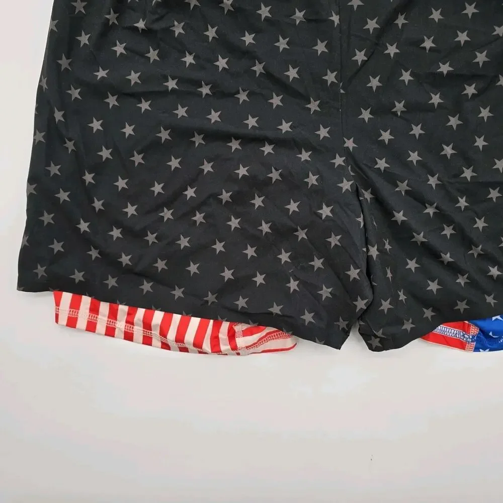 Chubbies Shorts Mens Flag Boxer Lined Ultimate Training 4th July